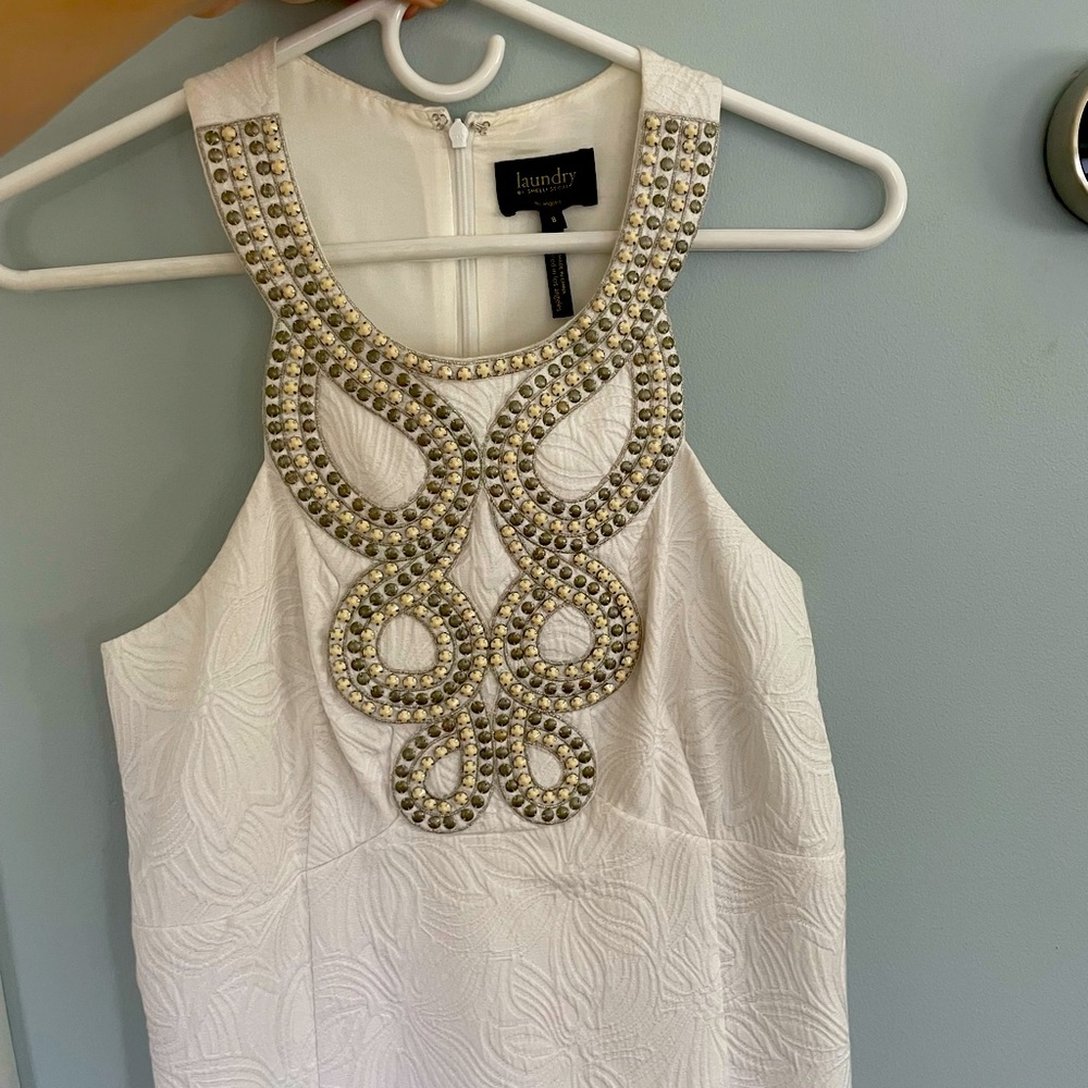 NEW w/o tags stunning, beaded, Laundry dress